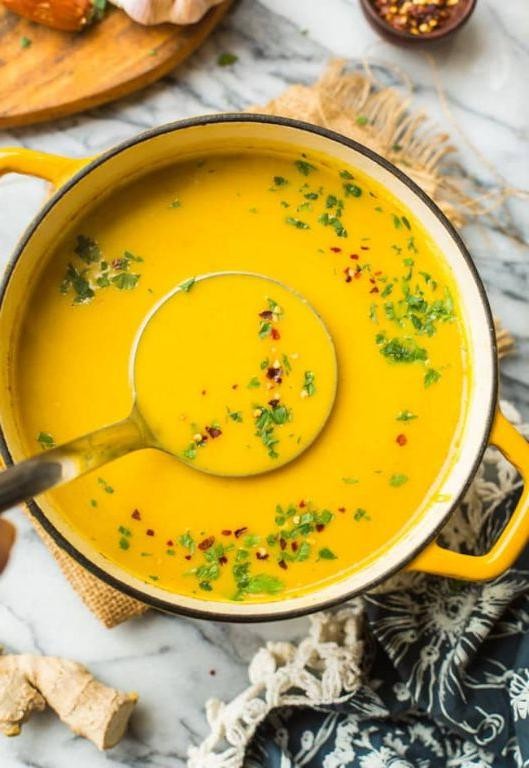Curried Butternut Squash Low FODMAP Soup