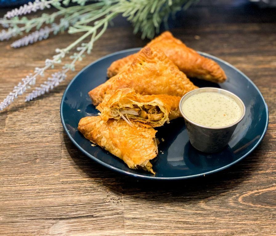 Curry Chicken Puff Pastry Samosas