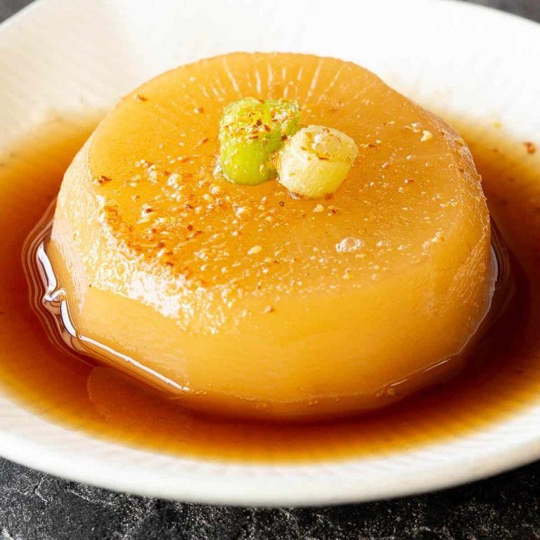 Dashi-Braised Daikon Radish