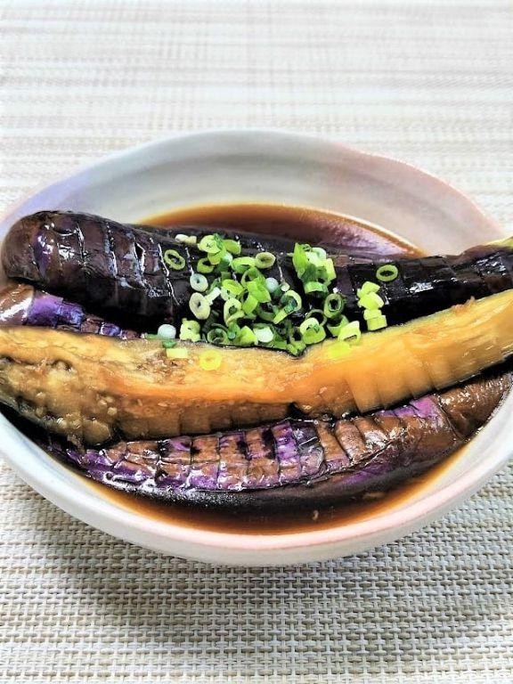 Dashi-Seasoned Grilled Eggplant