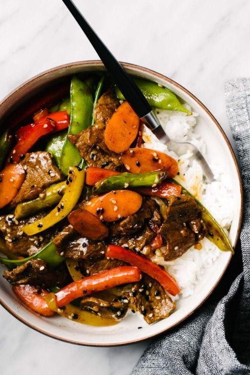 Delmonico Steak Stir-Fry with Asian Vegetables