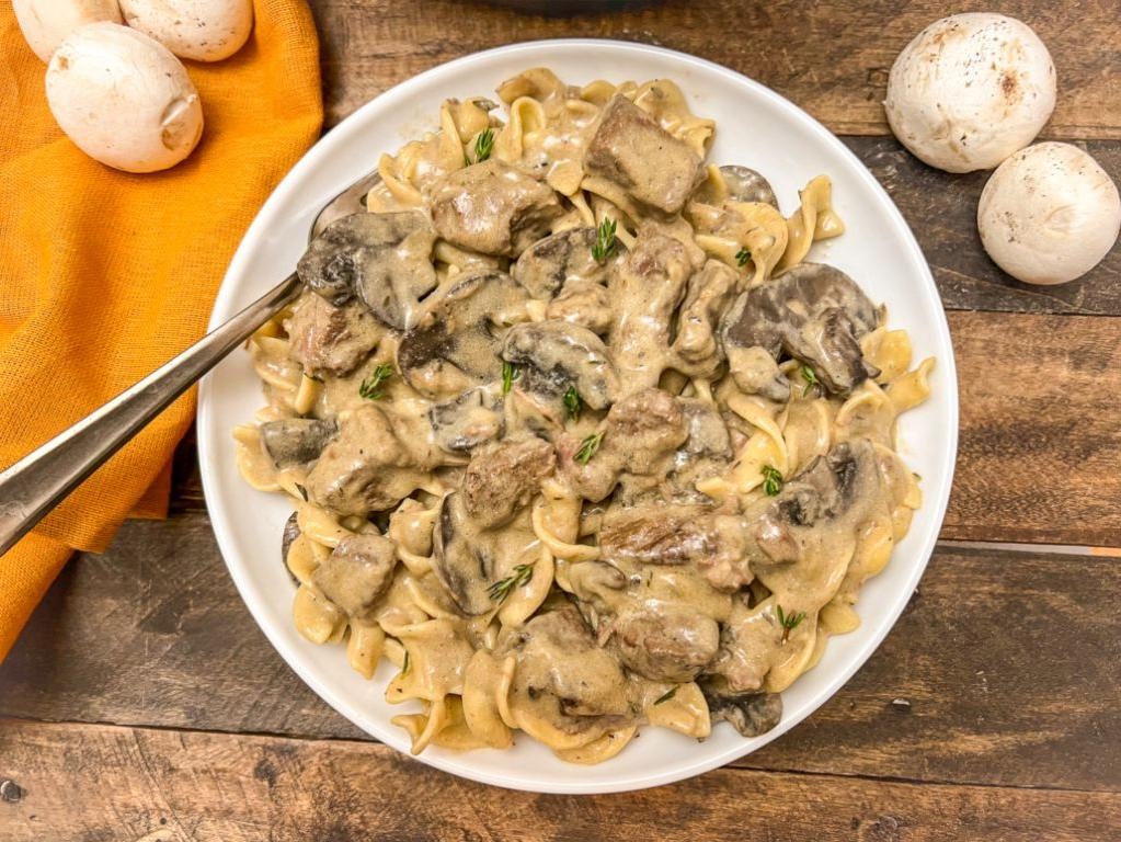 Dutch Oven Beef Stroganoff Pasta