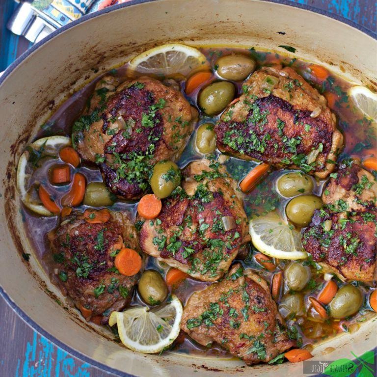 Dutch Oven Mediterranean Chicken with Olives
