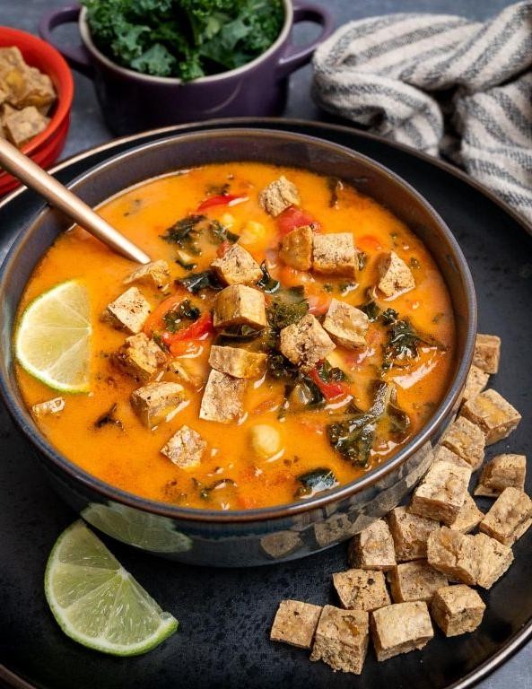 Dutch Oven Spicy Coconut Curry with Tofu