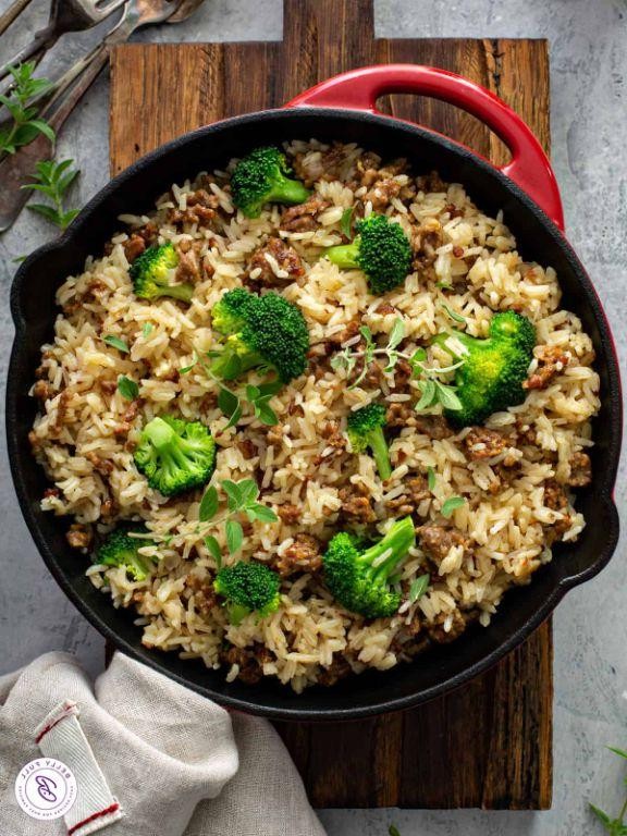 Easy Sausage and Broccoli Fried Rice