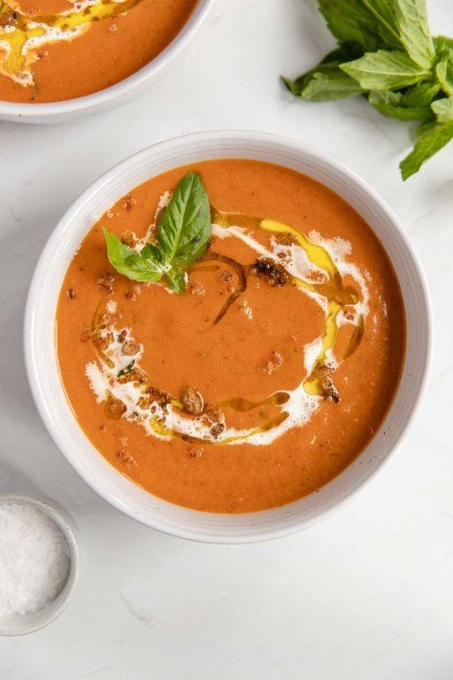 Eggplant and Tomato Low FODMAP Soup