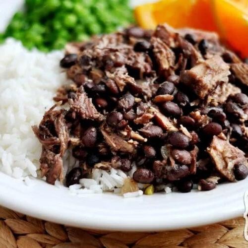 Feijoada Pizza with Black Bean Sauce and Smoked Meats