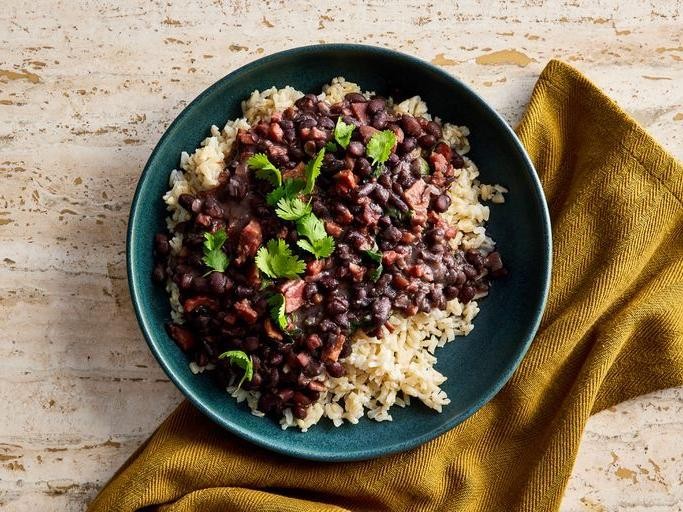 Feijoada Risotto with Black Beans and Parmesan
