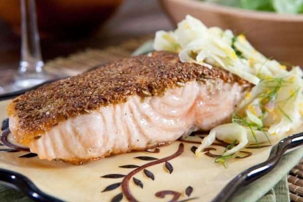 Fennel Seed Crusted Salmon