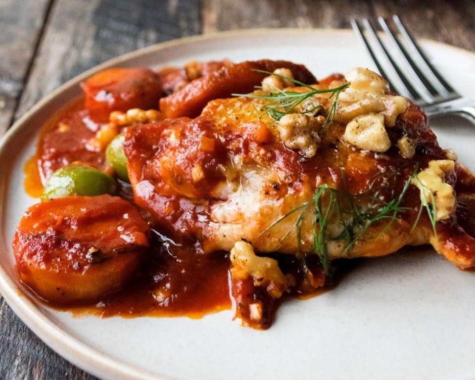 Fennel and Tomato Braised Chicken