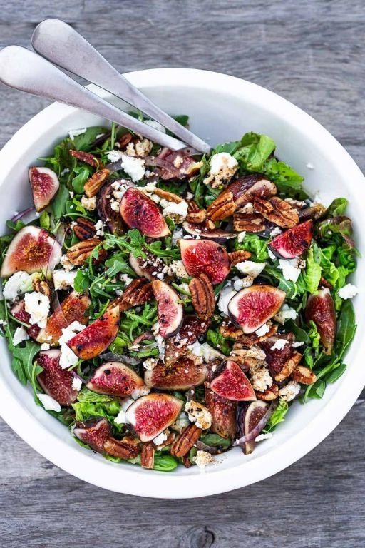 Fig Goat Cheese Arugula Fruit Salad
