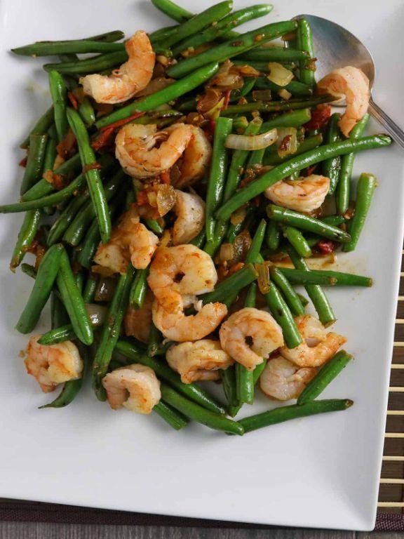 Filipino Shrimp and Long Beans Stir-Fry