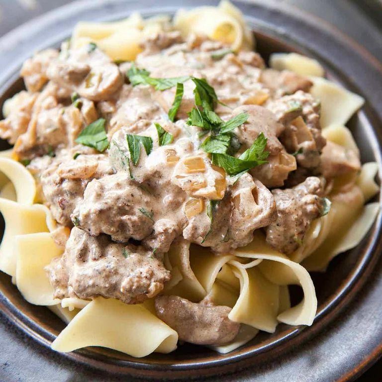 Freeze-dried beef stroganoff
