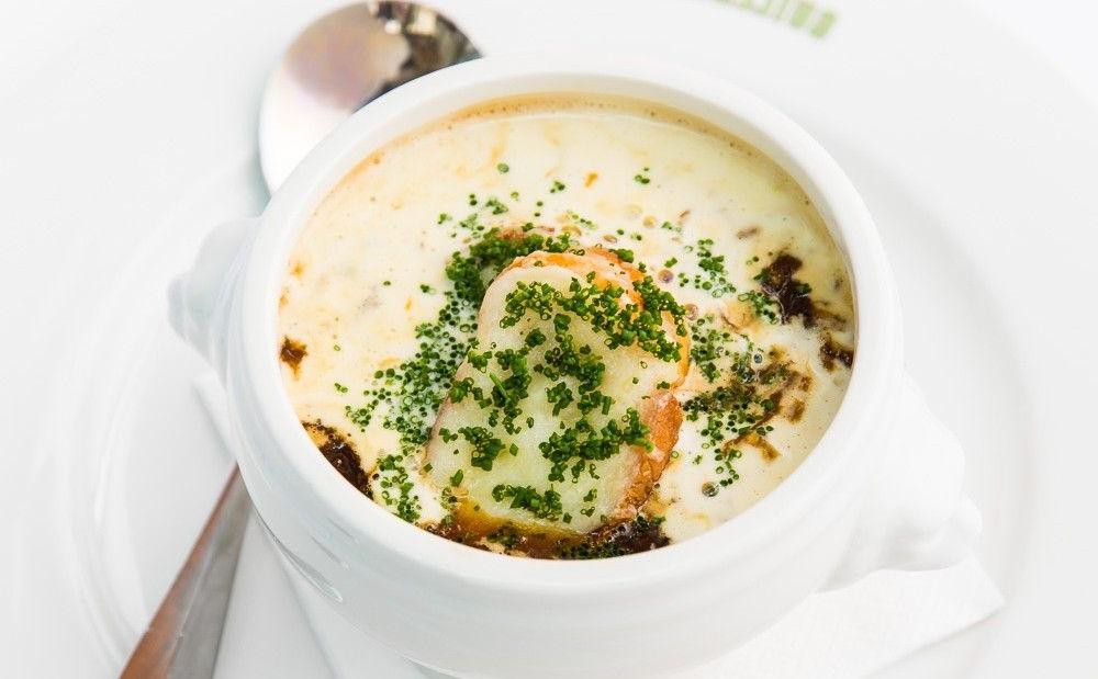 French Onion Soup with Gruyère Croutons