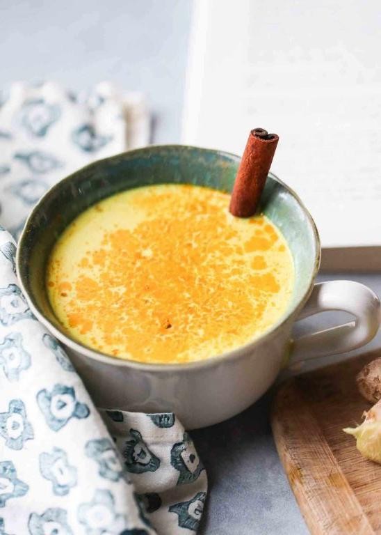 Fresh Coconut and Turmeric Golden Milk Latte