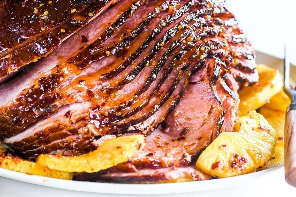 Fresh Ham with Sweet and Spicy Glaze