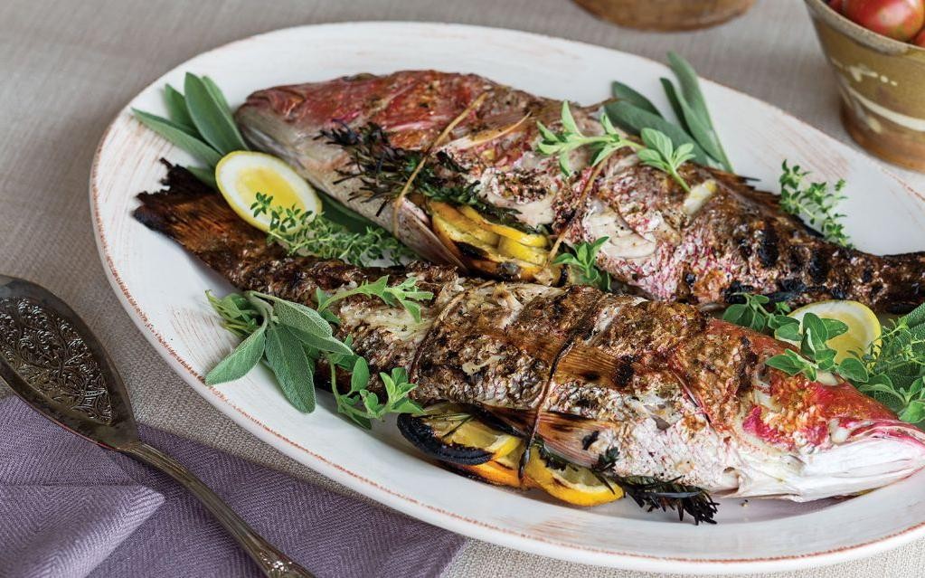 Fried Red Snapper with Herb-Infused Olive Oil