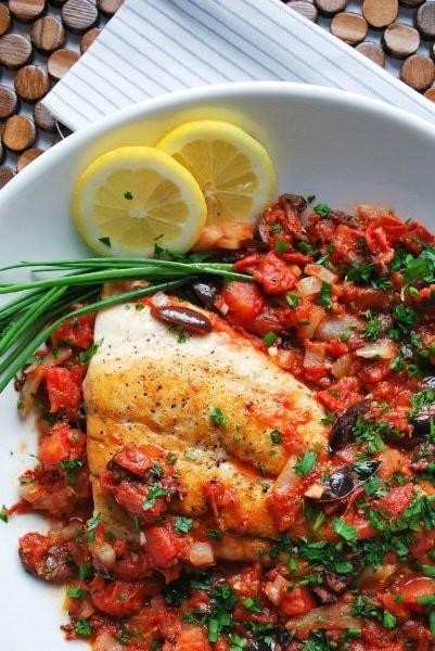 Fried Red Snapper with Spicy Tomato Basil Sauce