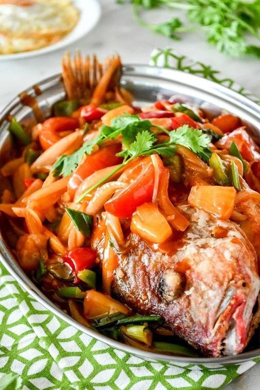 Fried Red Snapper with Sweet and Sour Glaze