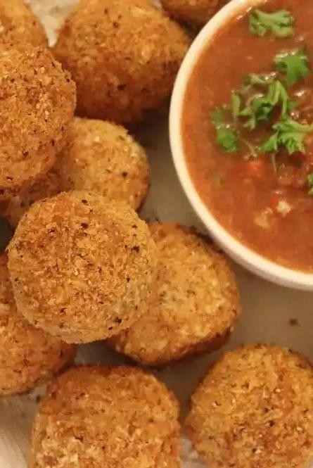 Fried Yam Balls with African Spices
