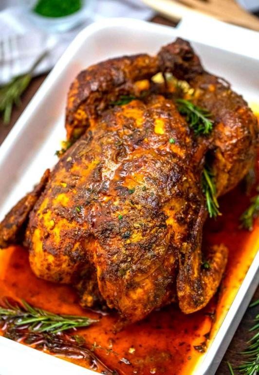 Garlic Butter Herb Roasted Chicken