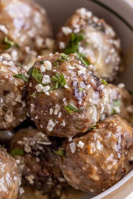 Garlic Butter Keto Beef Meatballs