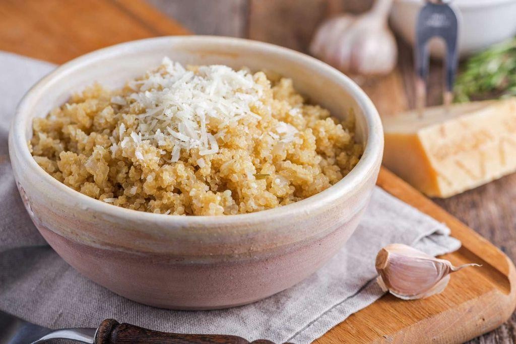 Garlic Butter Parmesan Quinoa