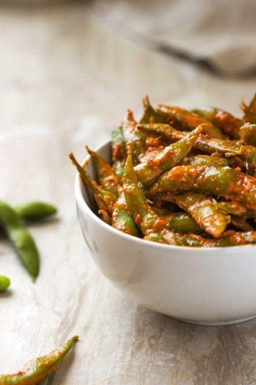 Garlic Chili Oil Spicy Edamame