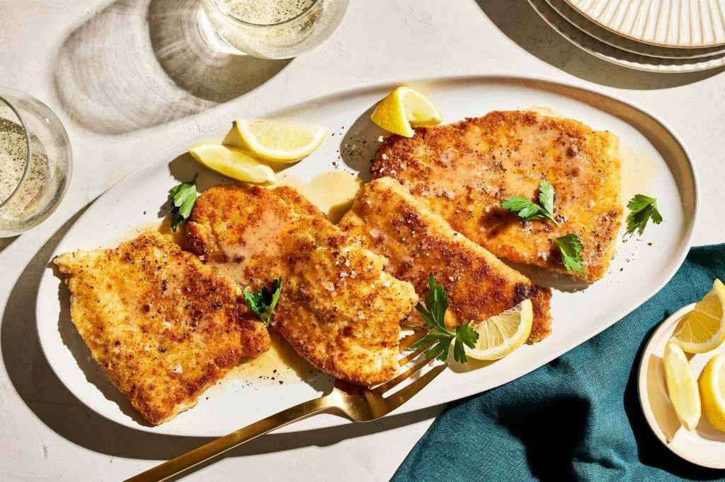 Garlic Herb Pan-Fried Flounder