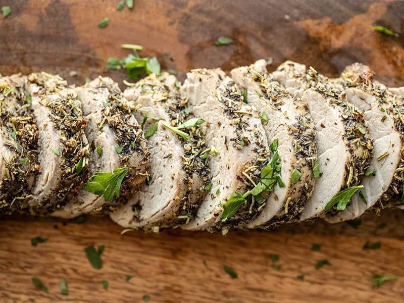 Garlic Herb Roasted Pork Tenderloin
