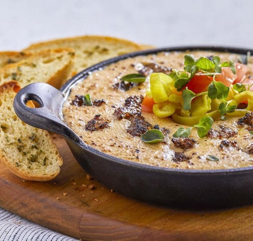 Garlic Parmesan Sausage Dip