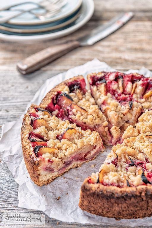 German Plum Cake with Streusel Topping
