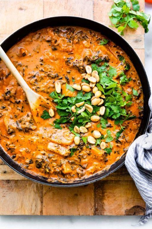 Ghanaian Yam and Peanut Stew
