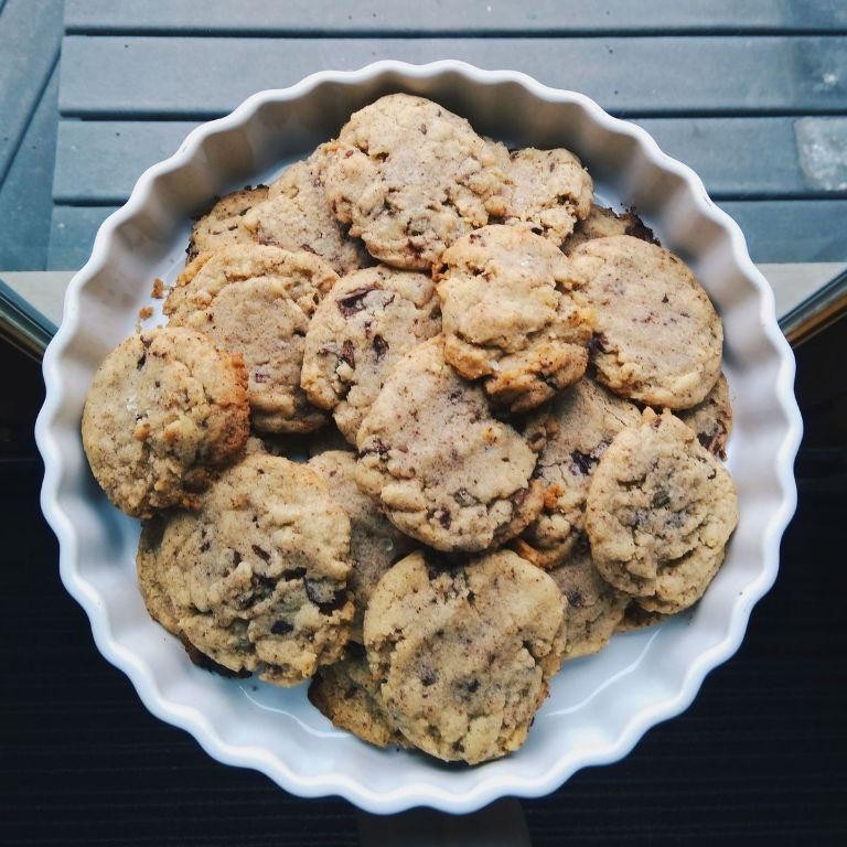 Ghee-melted chocolate chip cookies
