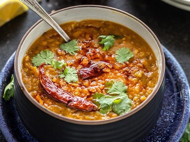 Ghee-simmered dal tadka with cumin