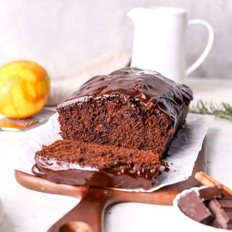 Gingerbread and Chocolate Marble Cake
