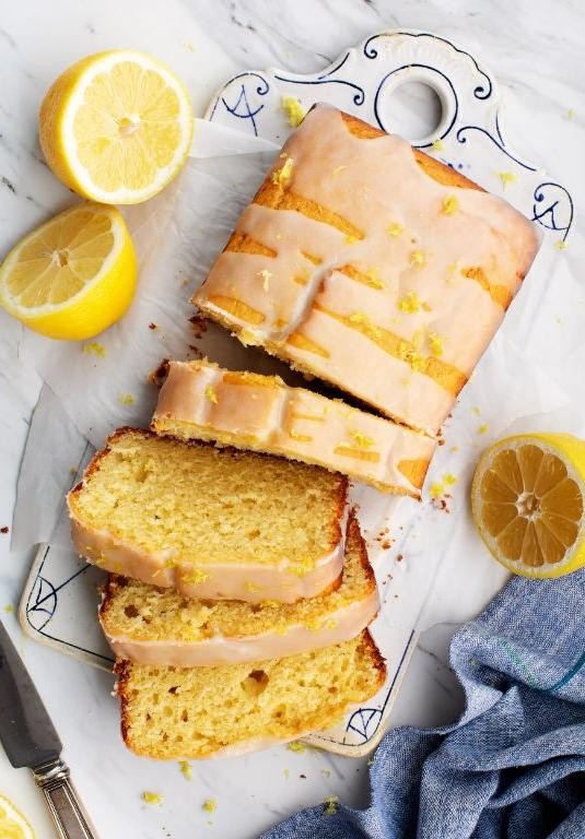 Glazed Lemon Yogurt Bread