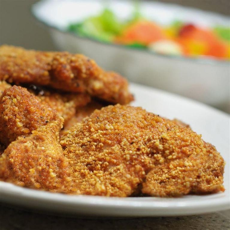 Gluten-Free Almond Flour Breaded Chicken Thighs