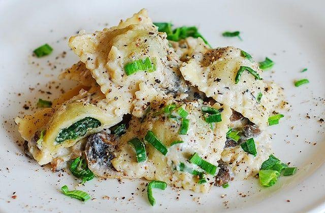 Goat Cheese and Spinach Stuffed Tortellini