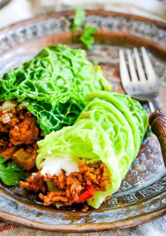 Greek Lamb Cabbage Wraps