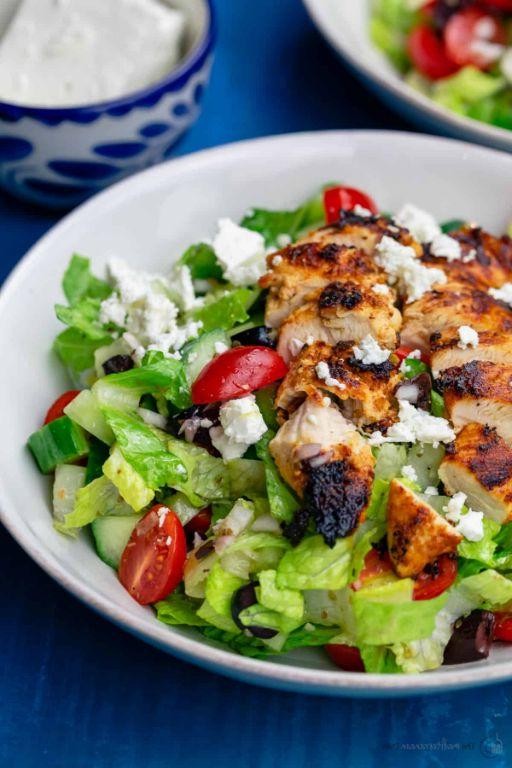 Greek Salad with Grilled Chicken