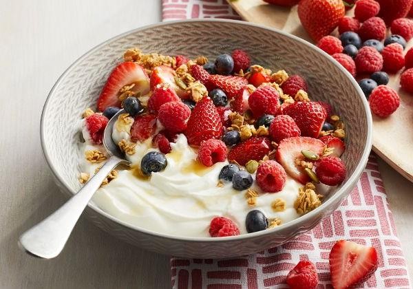 Greek Yogurt with Fresh Berries