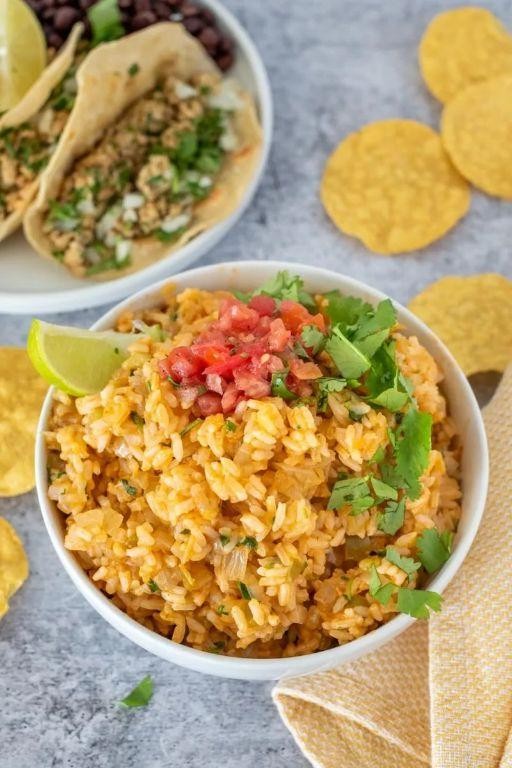 Green Chile Lime Mexican Rice