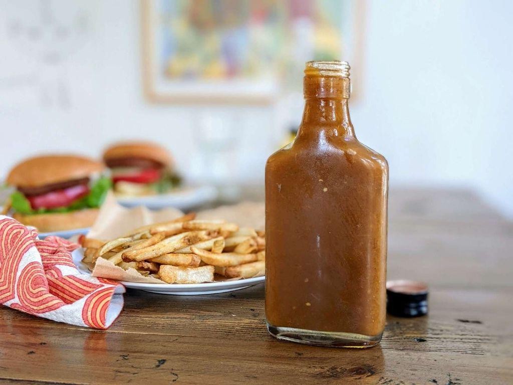 Green Tomato Ketchup with Brown Sugar