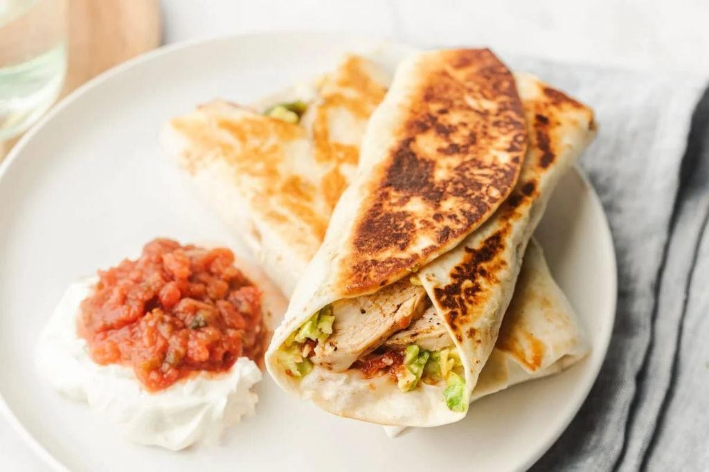 Grilled Chicken and Avocado Wrap