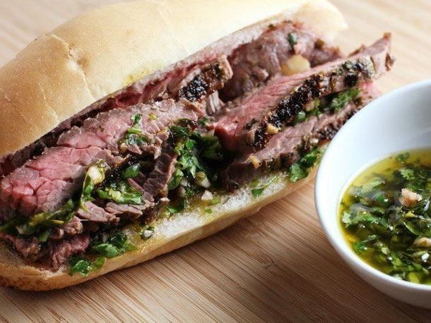 Grilled Chimichurri Steak Sandwich