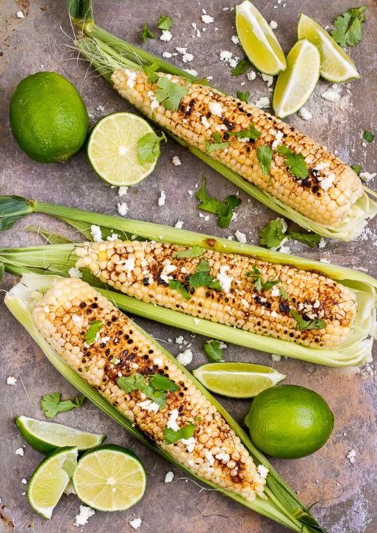 Grilled Corn with Queso Fresco and Chili Lime Butter