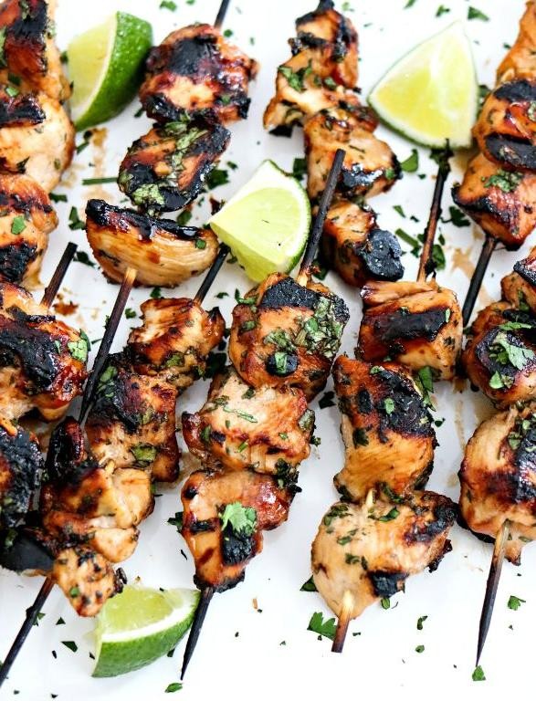 Grilled Cumin Lime Chicken Skewers