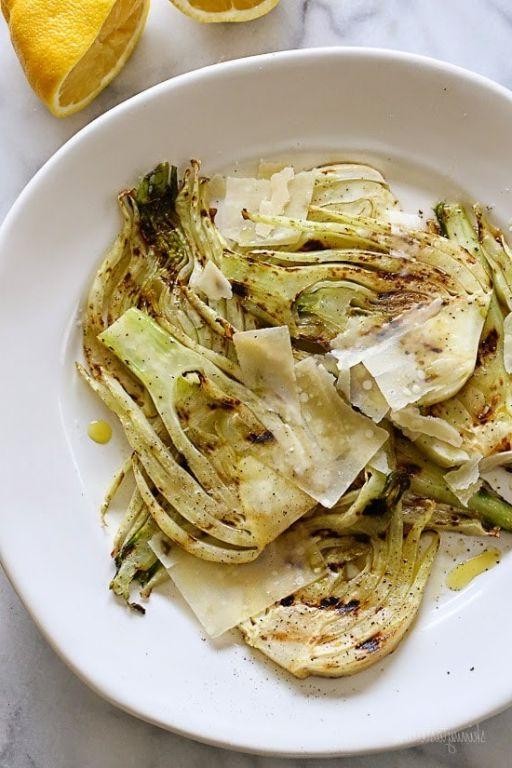 Grilled Fennel with Lemon and Olive Oil