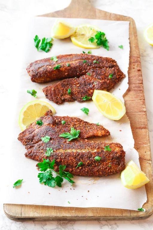 Grilled Flounder with Blackened Seasoning
